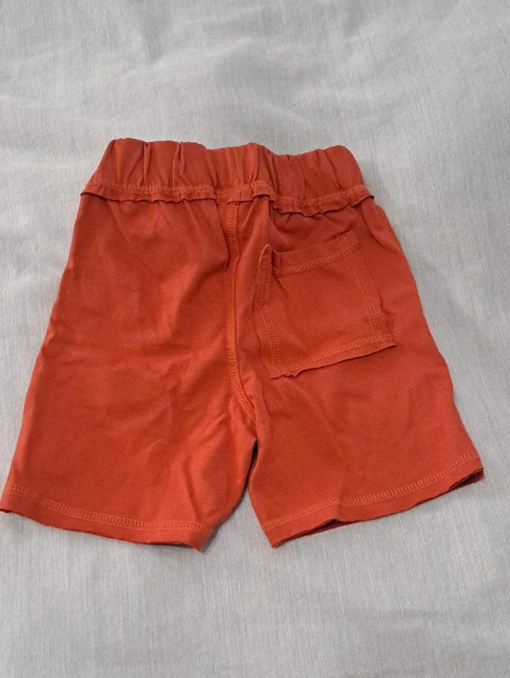 NWT. Crazy 8 Beige Toddler Tee with Dark Brown Neck Trim And Matching Shorts.